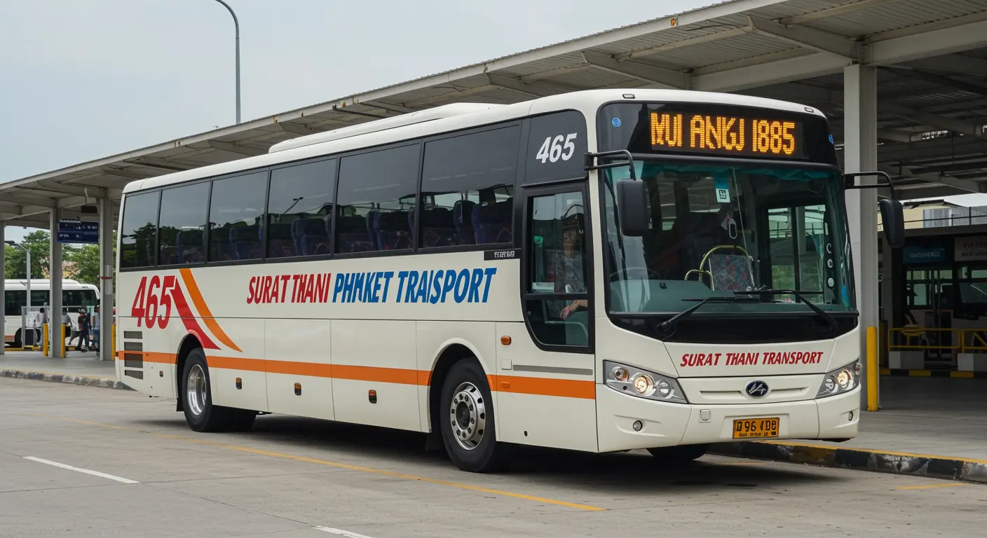 465 Surat Thani Phuket Transport - Bus Operator for trip from khao-lak to koh-samui