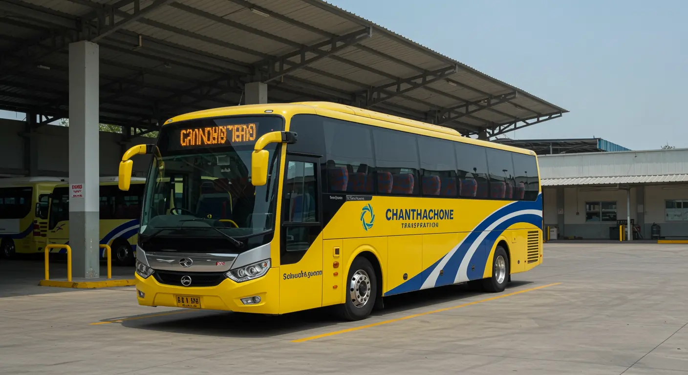 Chanthachone Transportation - Bus Operator for trip from vientiane to nakhon-phanom