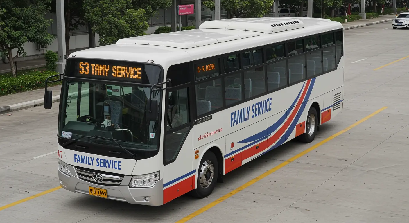 Family Service - Bus Operator for trip from vientiane to bangkok