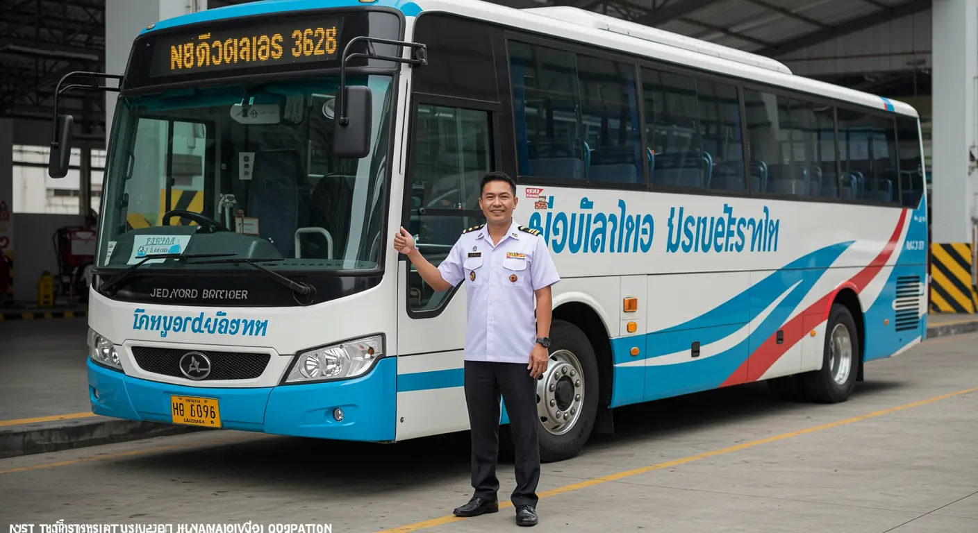 Jed Yord Brother - Bus Operator for trip from chiang-rai to chiang-mai