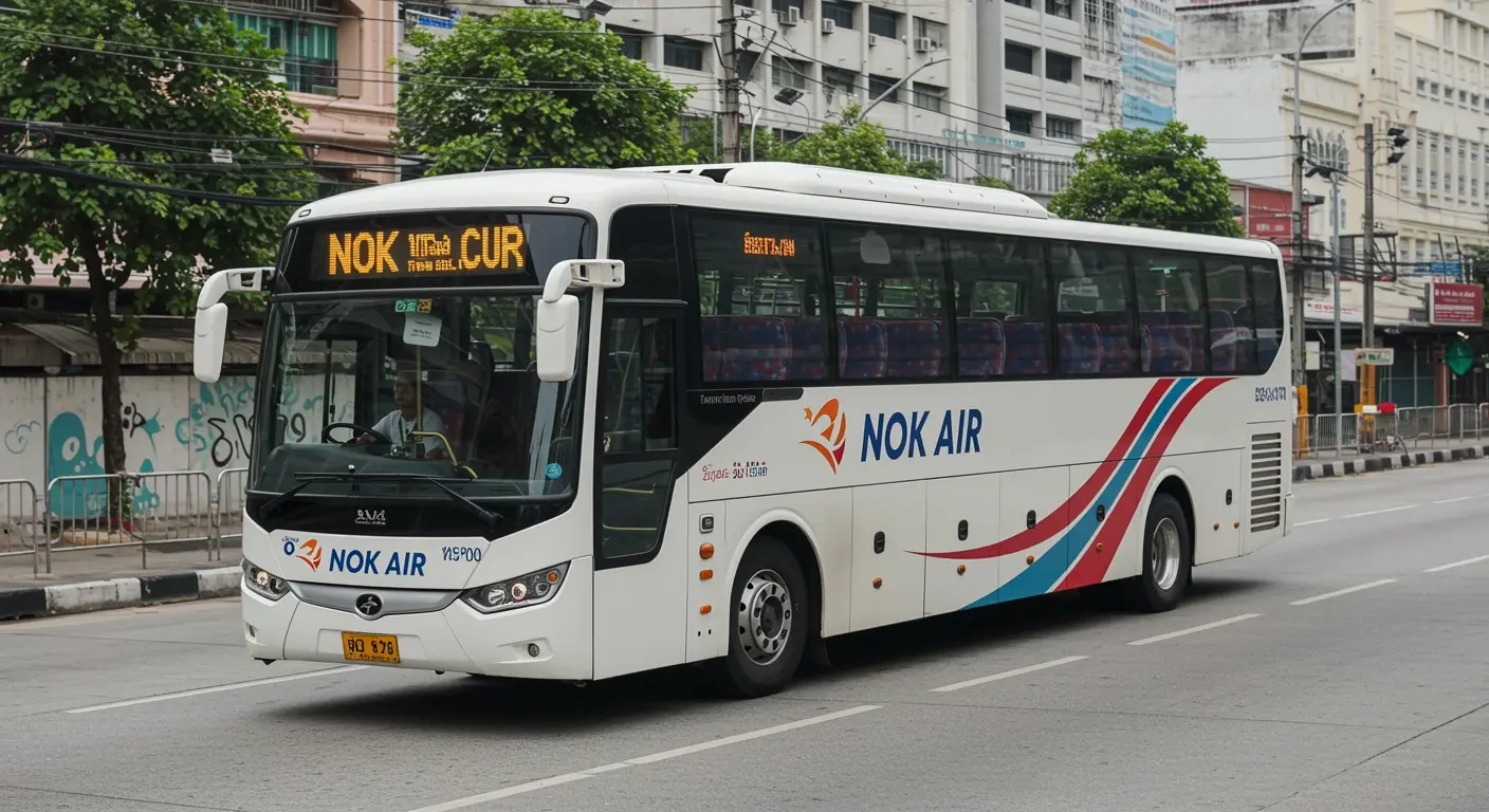 Nok Air - Bus Operator for trip from bangkok to nan