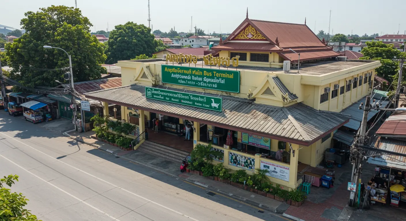 amphawa Main bus Station - Origin point for amphawa to bangkok route
