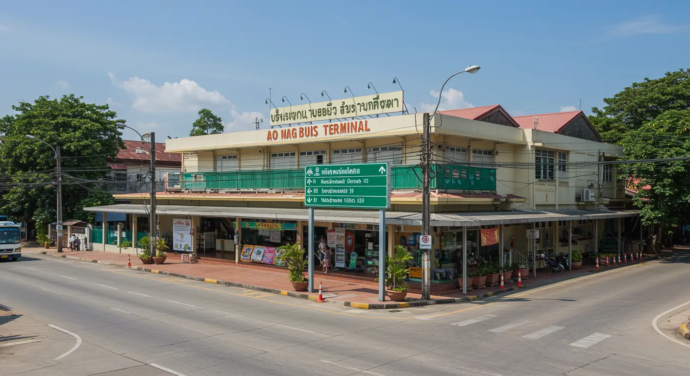 ao-nang Main bus Station - Origin point for ao-nang to bangkok route