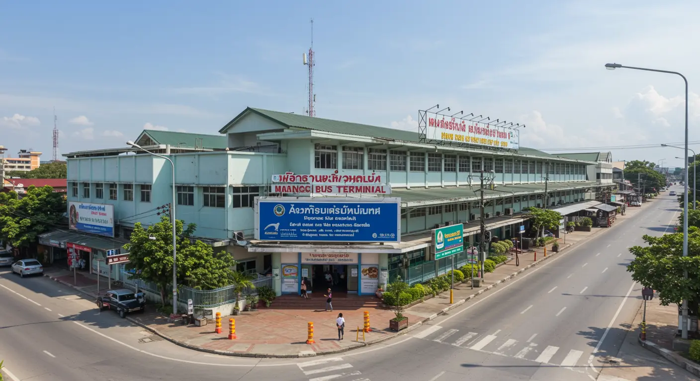 ao-nang Main bus Station - Origin point for ao-nang to hat-yai route