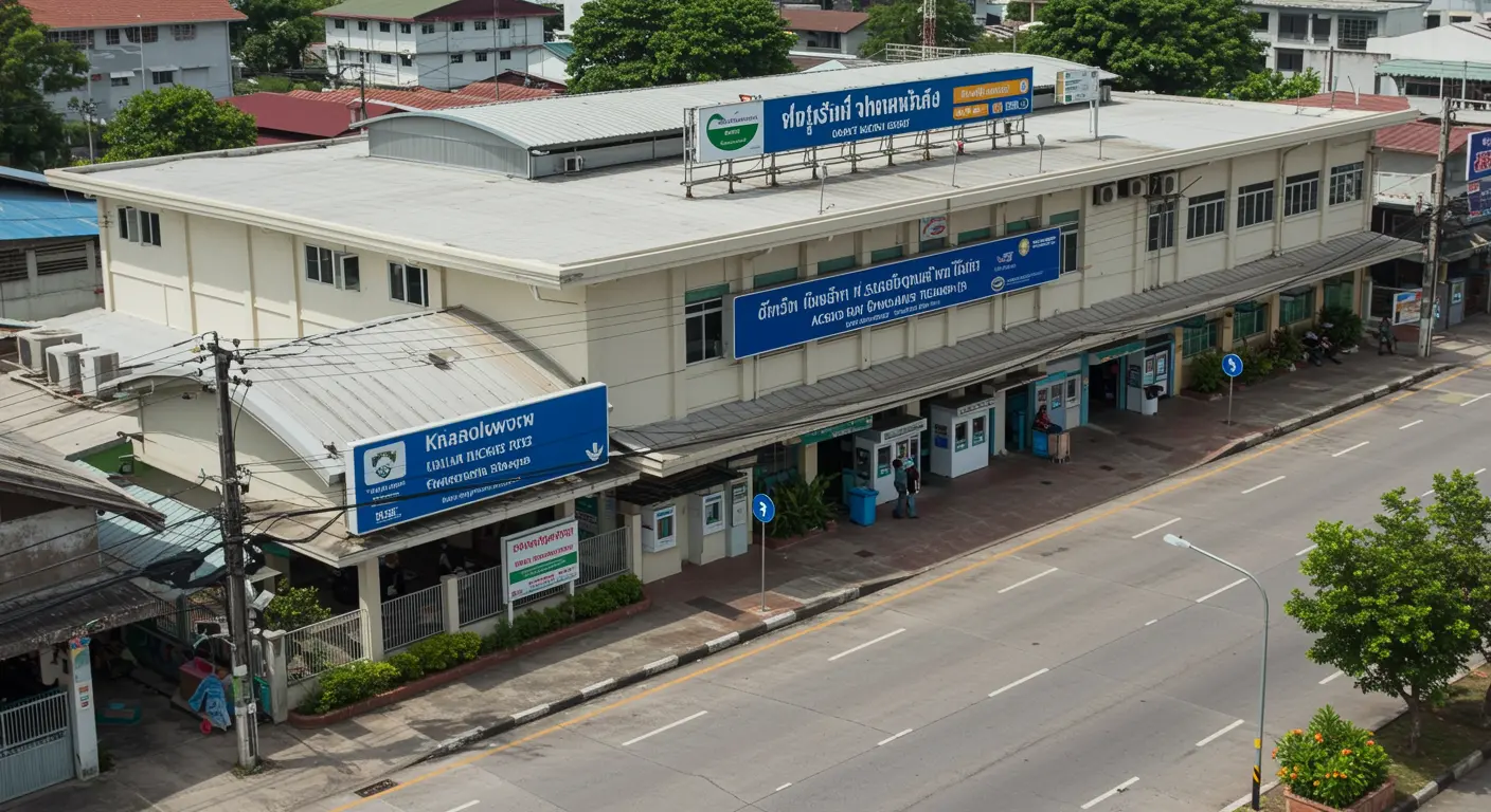 khao-lak Main bus Station - Destination point for ao-nang to khao-lak route