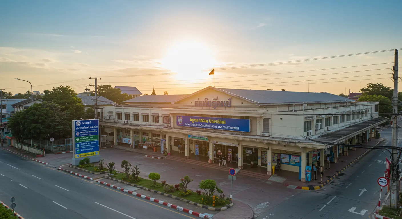 ao-nang Main bus Station - Origin point for ao-nang to khao-lak route