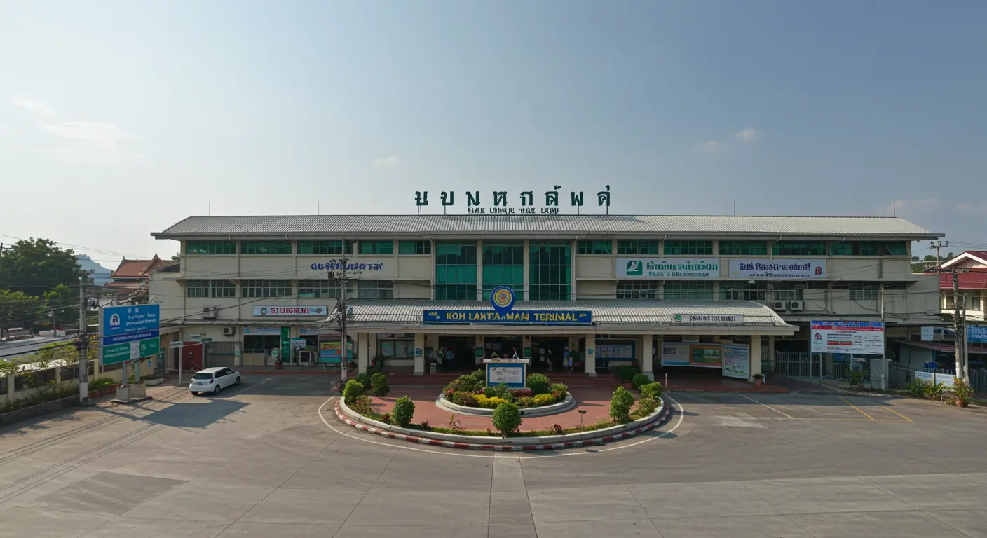 koh-lanta Main bus Station - Destination point for ao-nang to koh-lanta route
