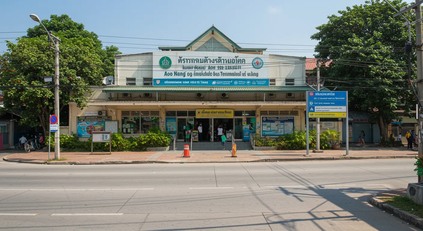 ao-nang Main bus Station - Origin point for ao-nang to koh-ngai route