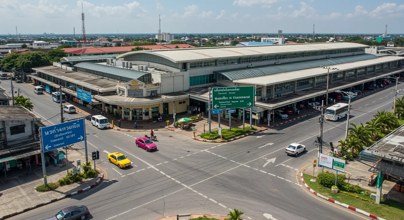 nakhon-si-thammarat Main bus Station - Destination point for ao-nang to nakhon-si-thammarat route