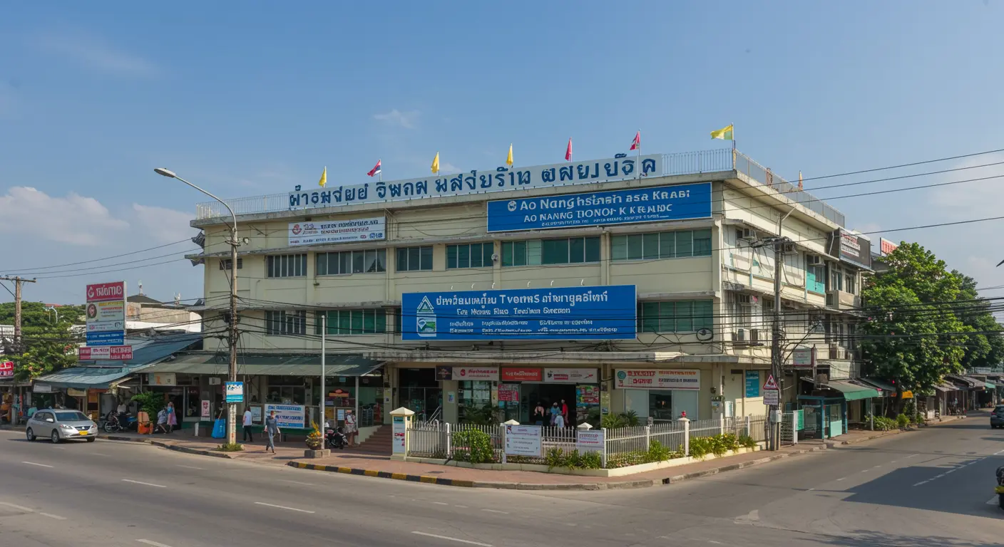 ao-nang Main bus Station - Origin point for ao-nang to nakhon-si-thammarat route