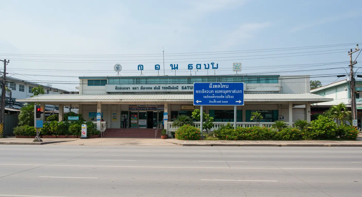 satun Main bus Station - Destination point for ao-nang to satun route