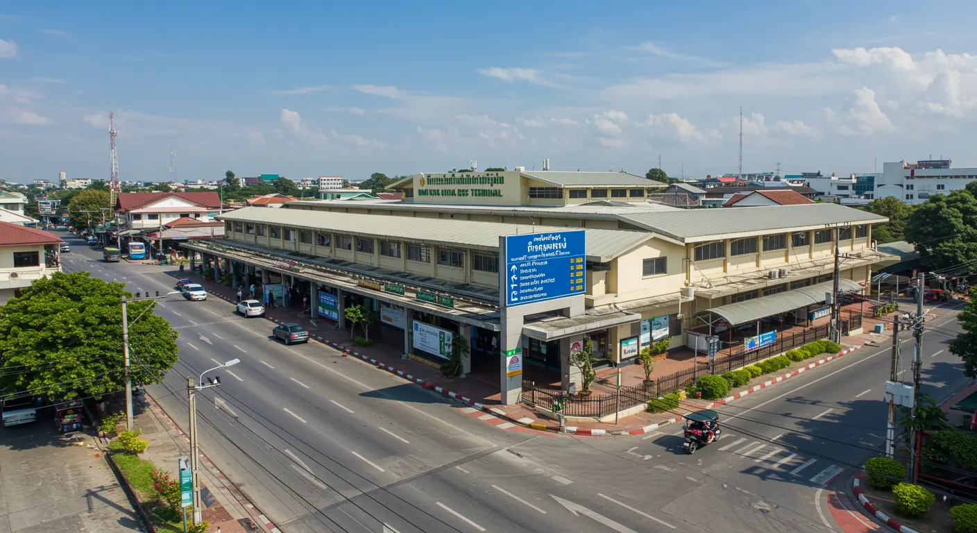 ayutthaya Main bus Station - Destination point for chiang-rai to ayutthaya route