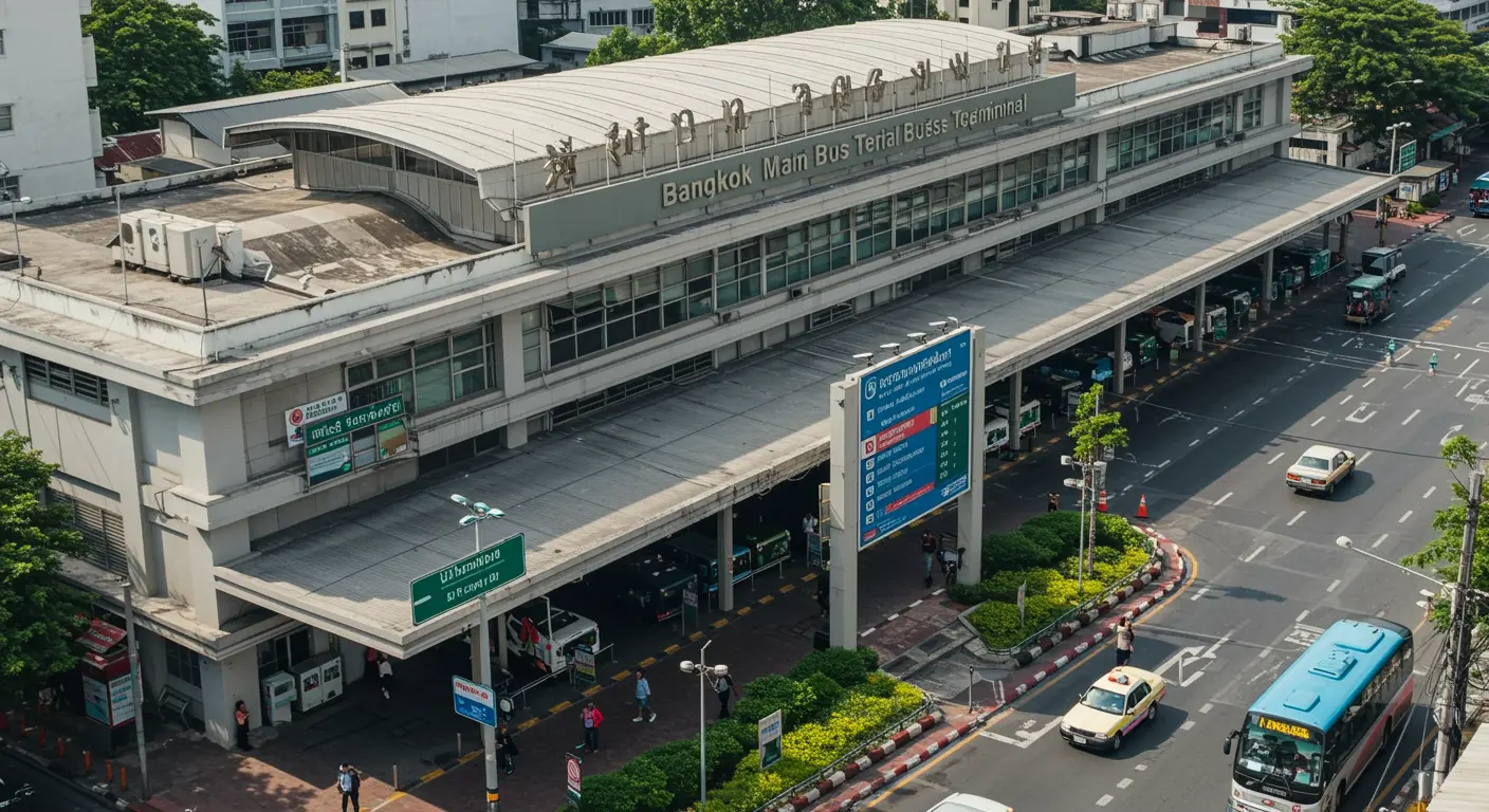 bangkok Main bus Station - Destination point for ayutthaya to bangkok route