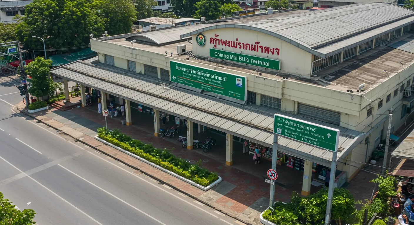 chiang-mai Main bus Station - Destination point for ayutthaya to chiang-mai route