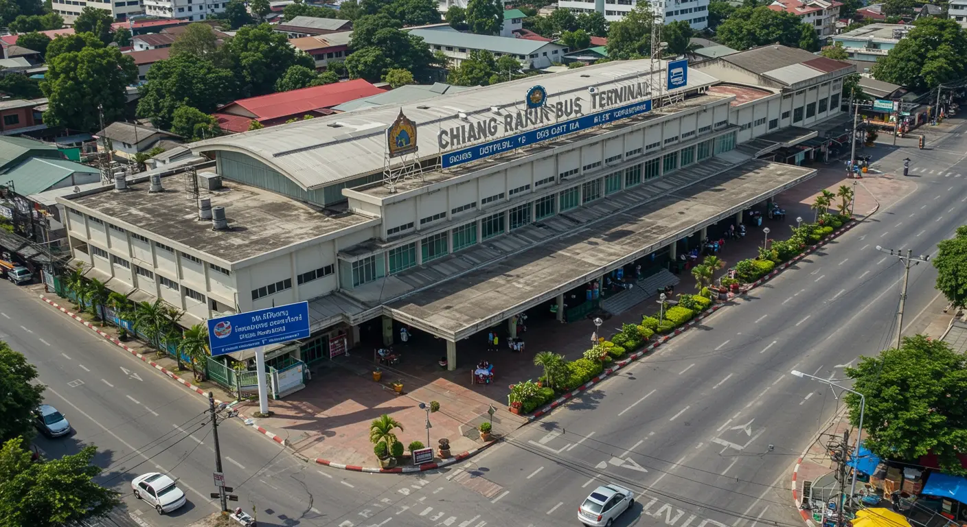 chiang-rai Main bus Station - Destination point for ayutthaya to chiang-rai route