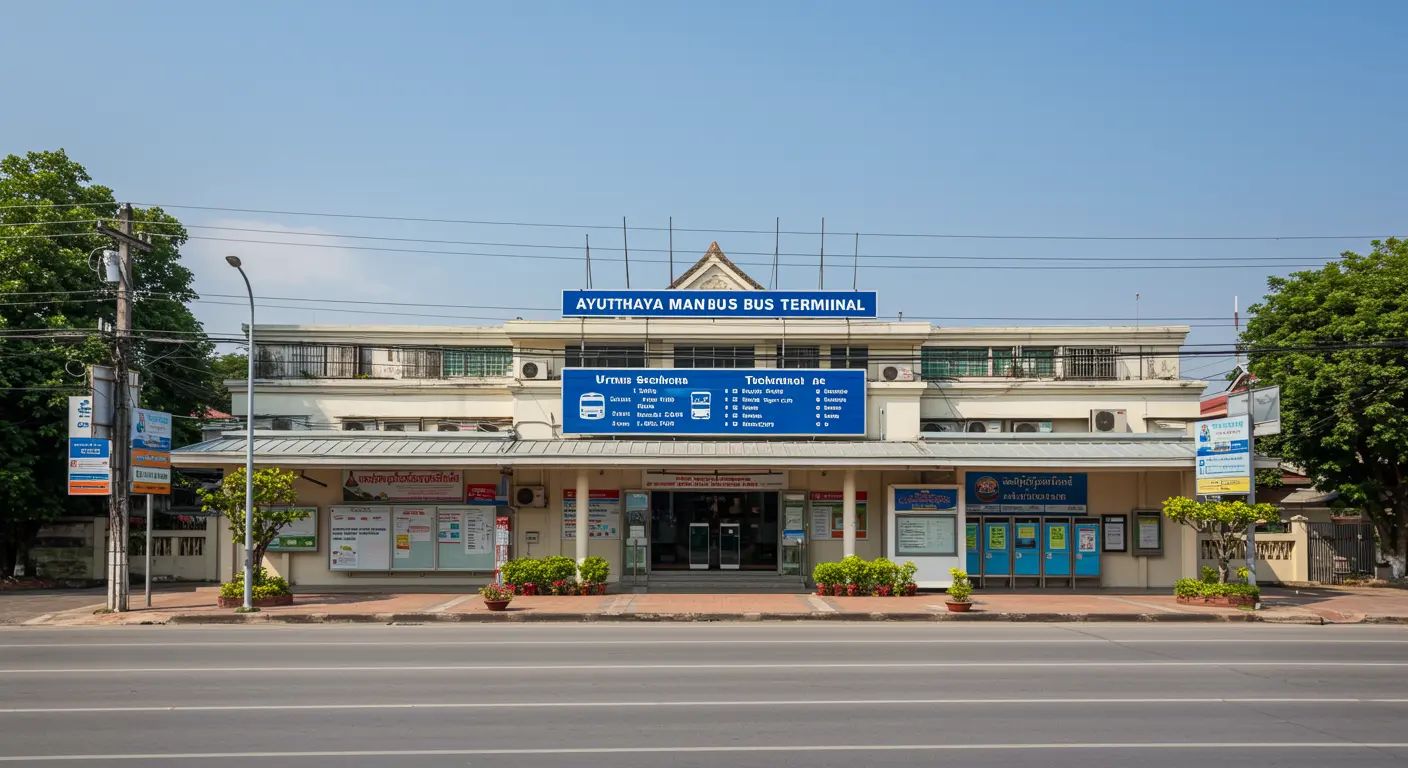 ayutthaya Main bus Station - Origin point for ayutthaya to chiang-rai route