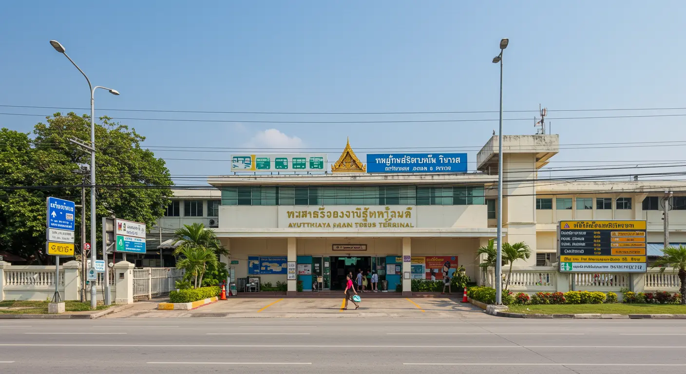ayutthaya Main bus Station - Origin point for ayutthaya to kamphaeng-phet route