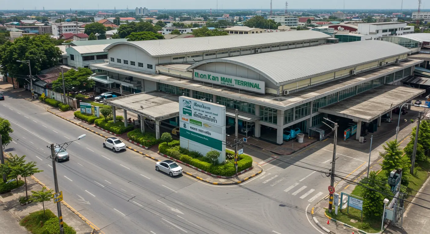 khon-kaen Main bus Station - Destination point for ayutthaya to khon-kaen route
