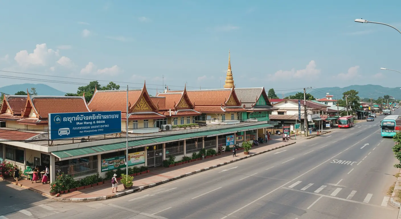 mae-hong-son Main bus Station - Destination point for ayutthaya to mae-hong-son route