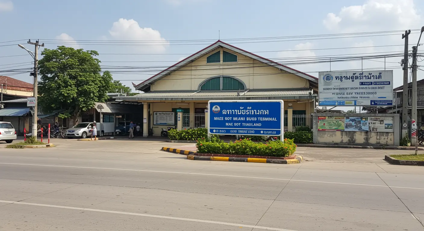 mae-sot Main bus Station - Destination point for ayutthaya to mae-sot route