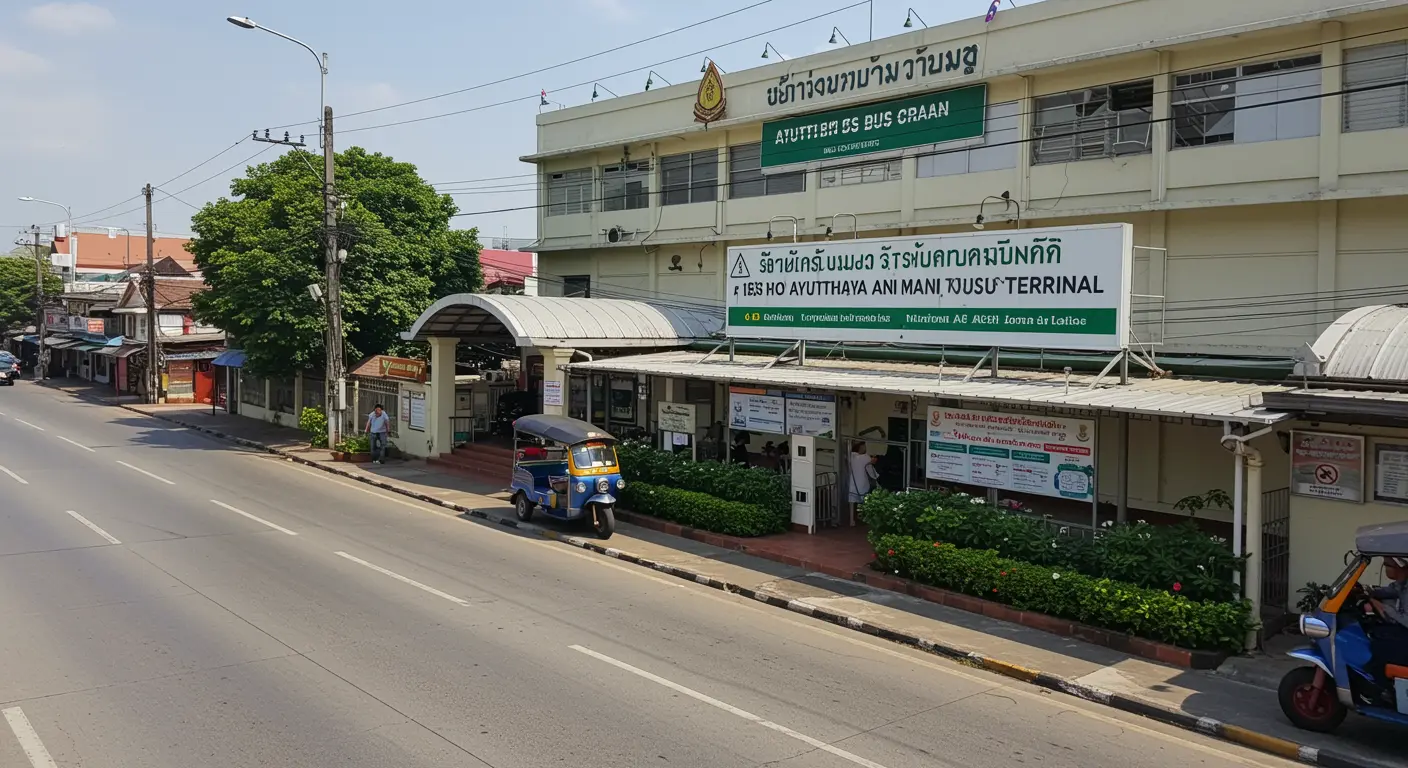ayutthaya Main bus Station - Origin point for ayutthaya to nakhon-sawan route