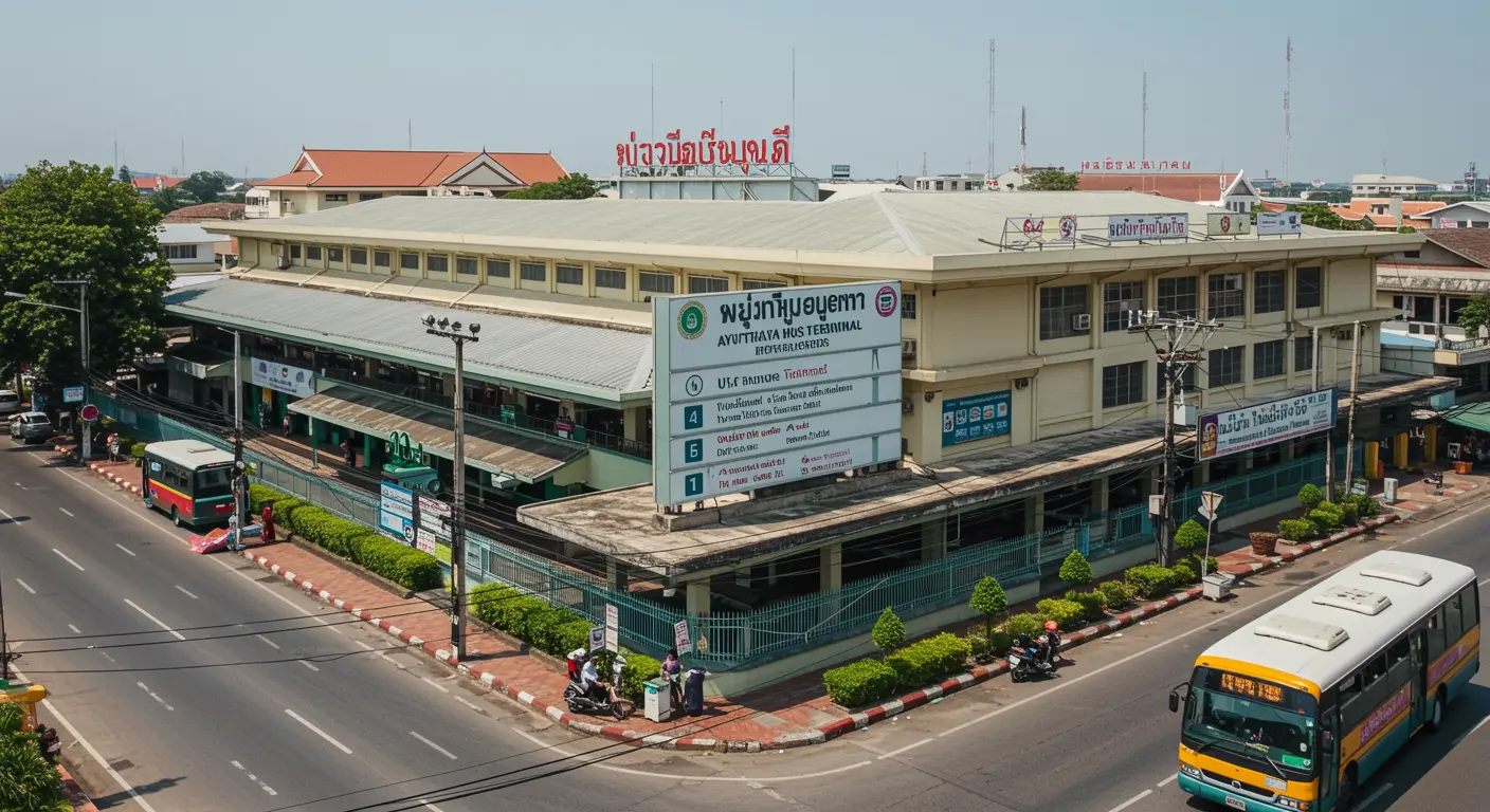 ayutthaya Main bus Station - Origin point for ayutthaya to nong-khai route