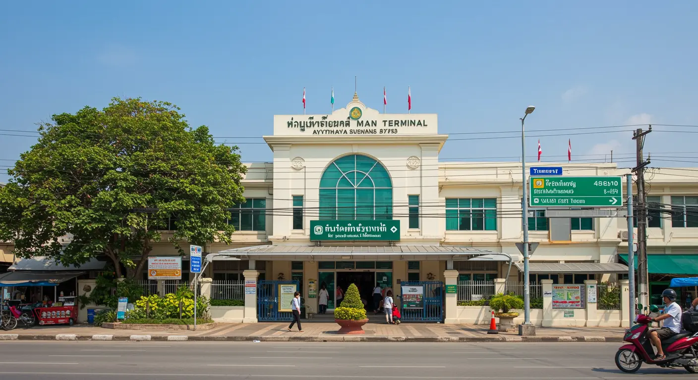 ayutthaya Main bus Station - Origin point for ayutthaya to phitsanulok route