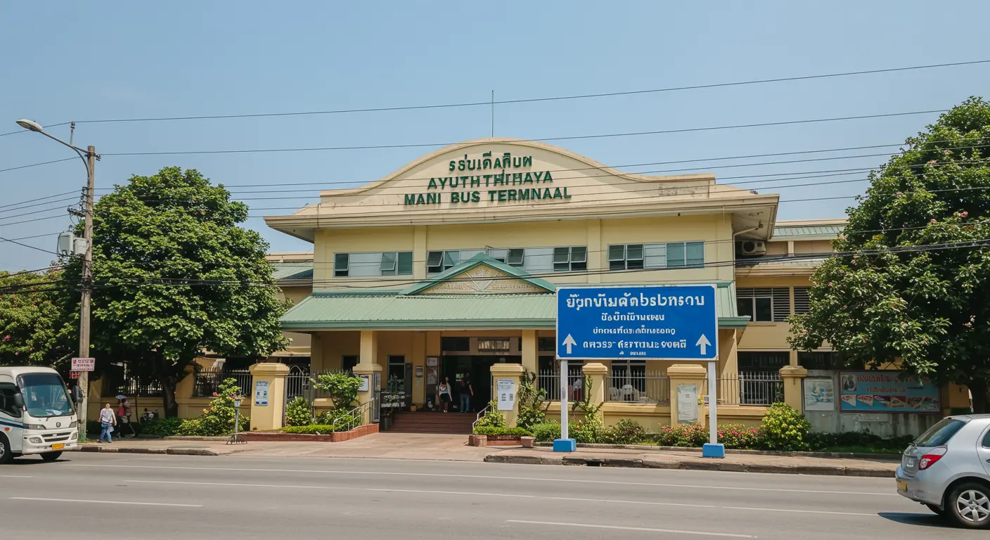 ayutthaya Main bus Station - Origin point for ayutthaya to phrae route