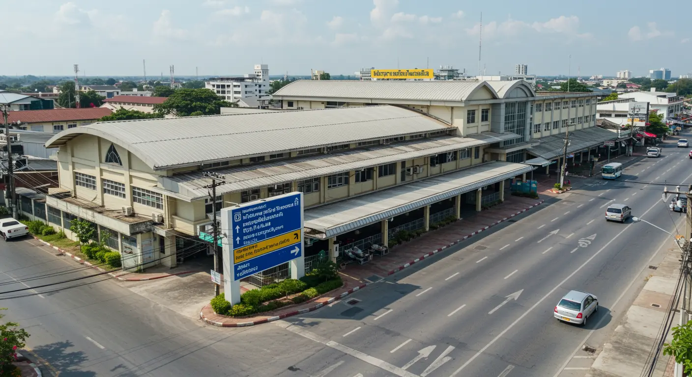 sisaket Main bus Station - Destination point for ayutthaya to sisaket route