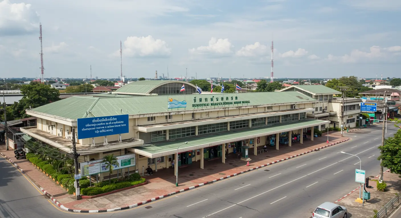 sukhothai Main bus Station - Destination point for ayutthaya to sukhothai route