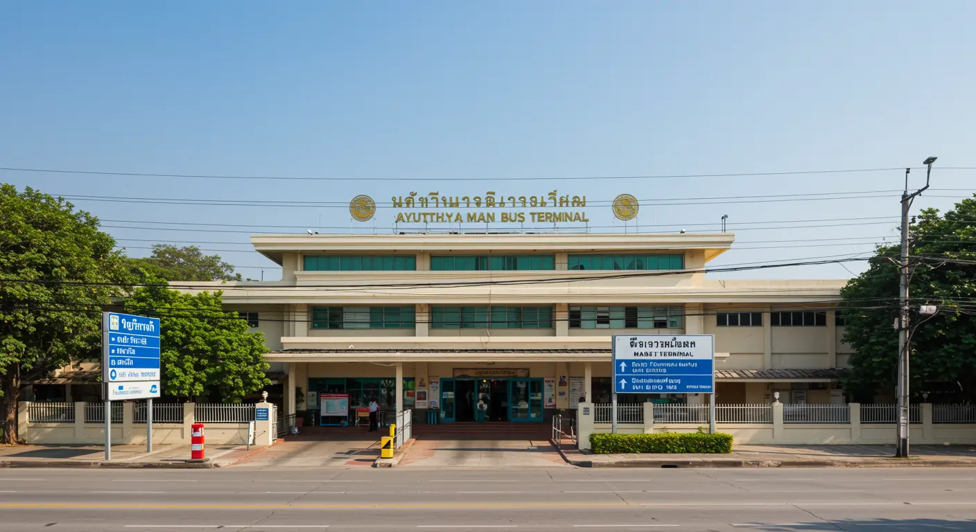 ayutthaya Main bus Station - Origin point for ayutthaya to sukhothai route