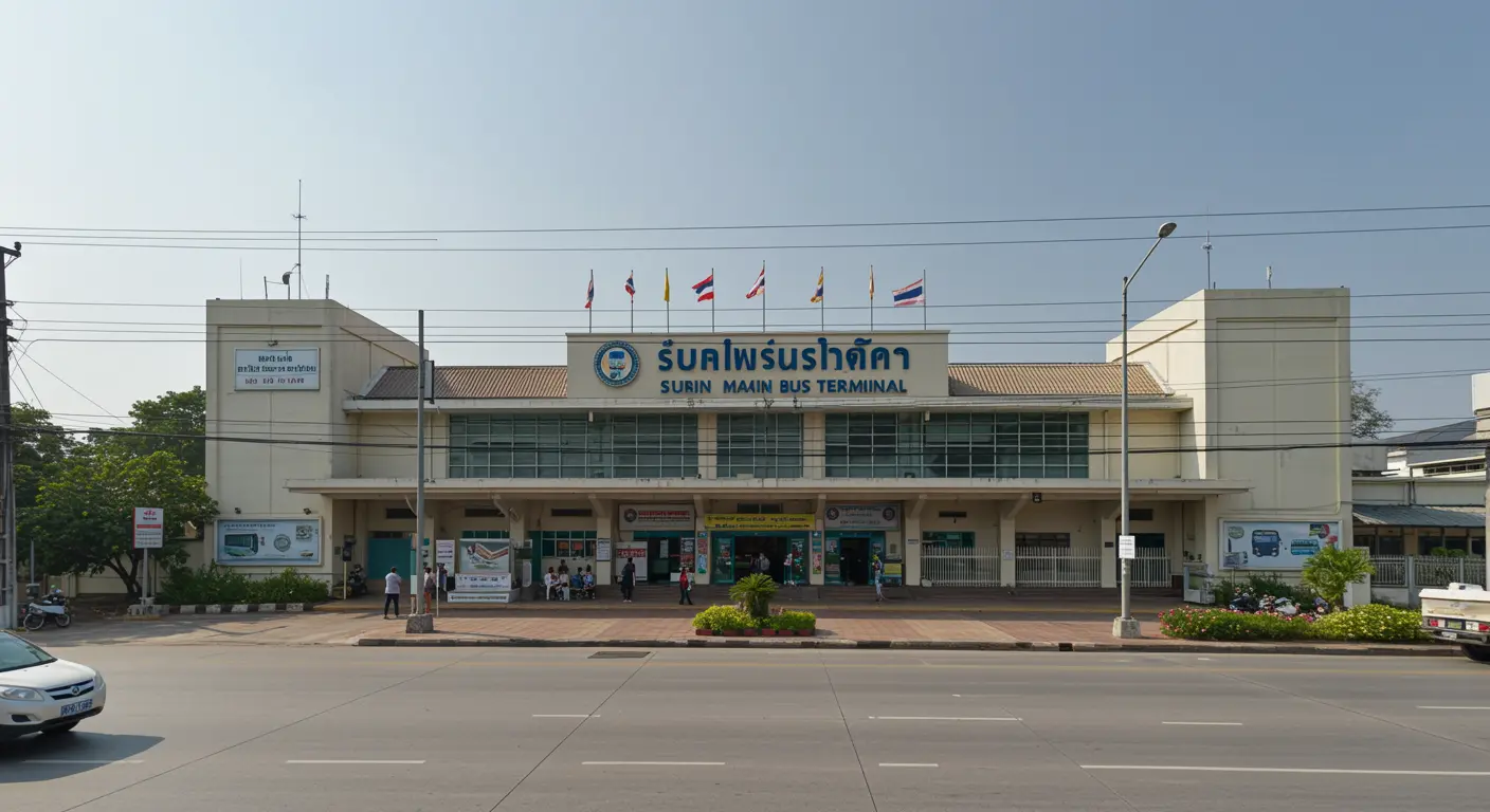 surin Main bus Station - Destination point for ayutthaya to surin route
