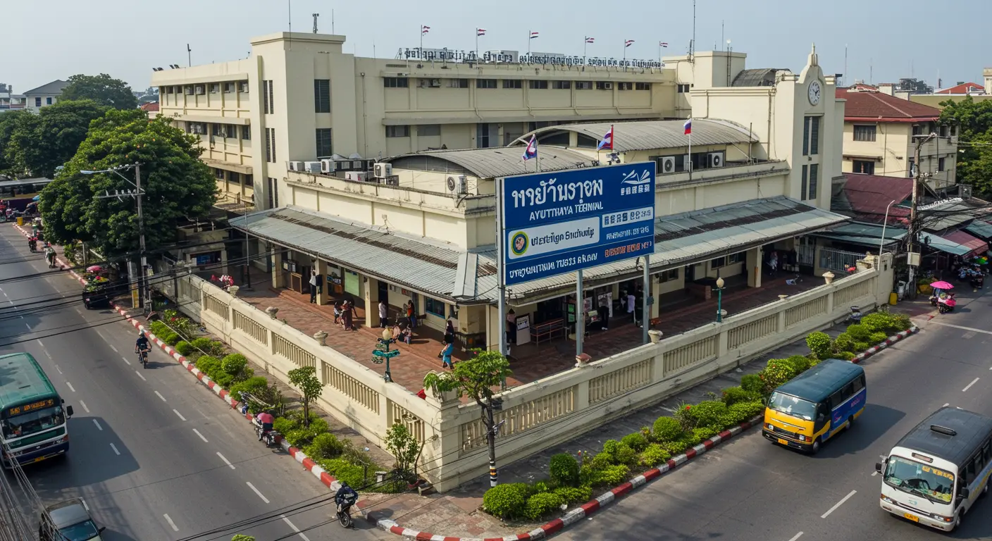 ayutthaya Main bus Station - Origin point for ayutthaya to surin route