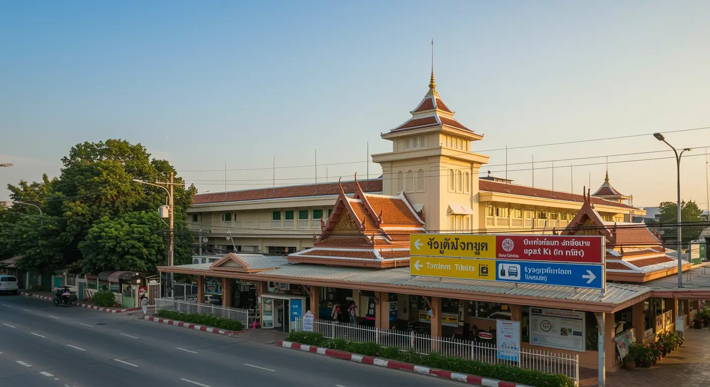 ayutthaya Main bus Station - Origin point for ayutthaya to tak route