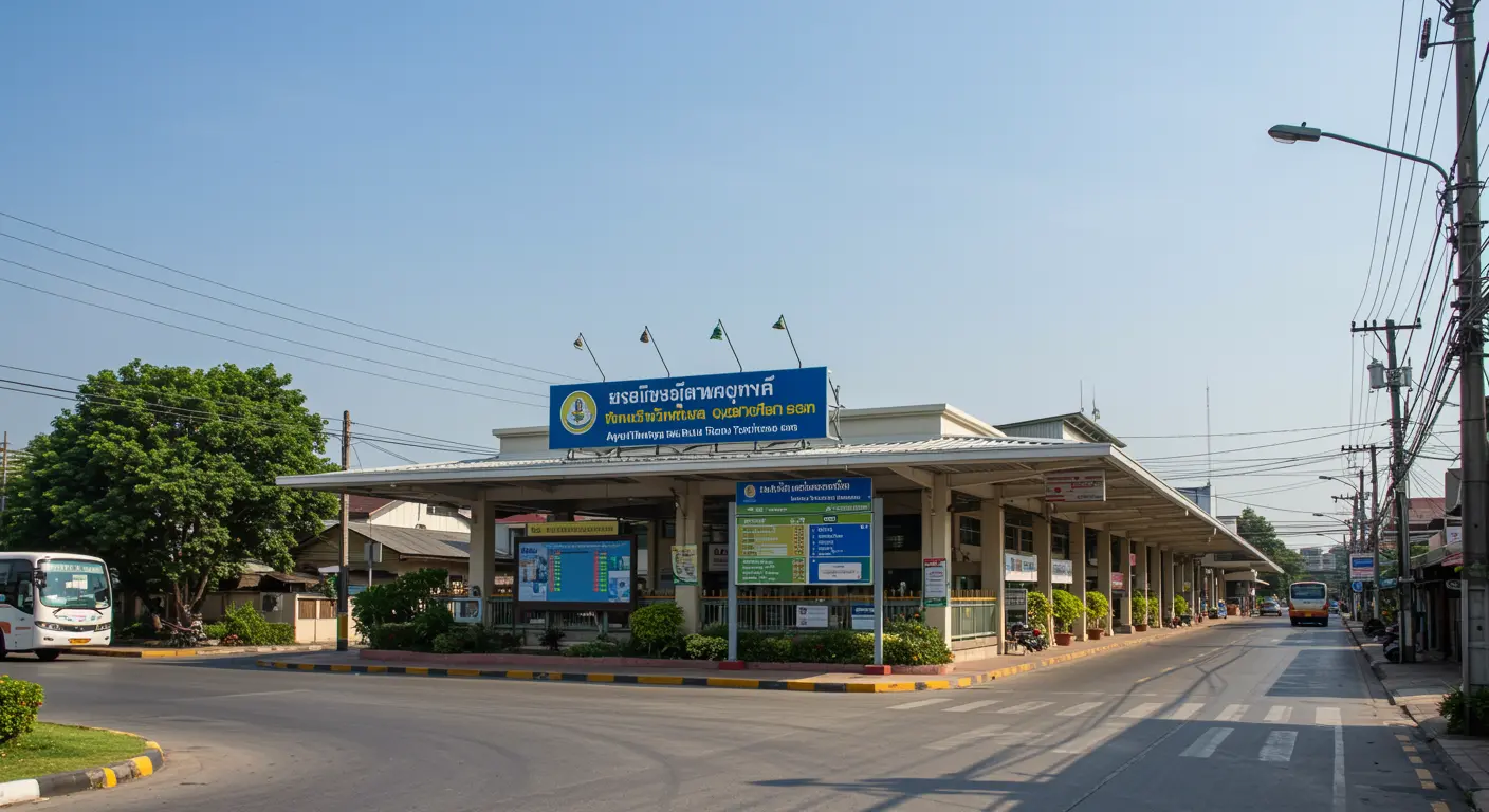 ayutthaya Main bus Station - Origin point for ayutthaya to ubon-ratchathani route