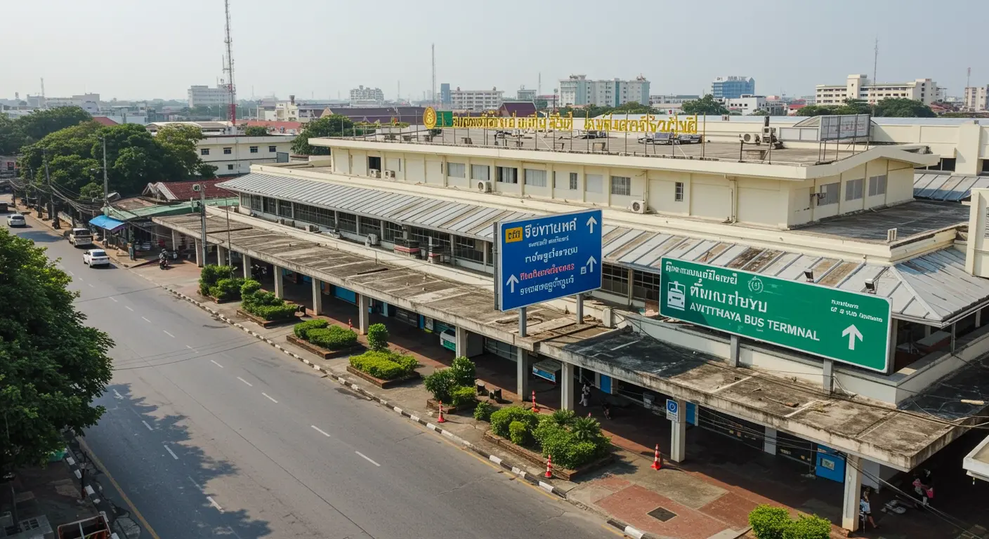 ayutthaya Main bus Station - Origin point for ayutthaya to uttaradit route