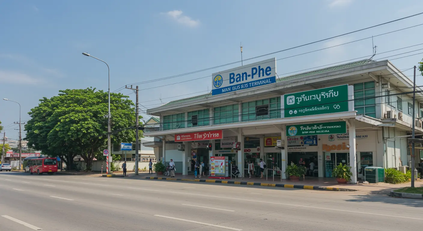 ban-phe Main bus Station - Origin point for ban-phe to bangkok route
