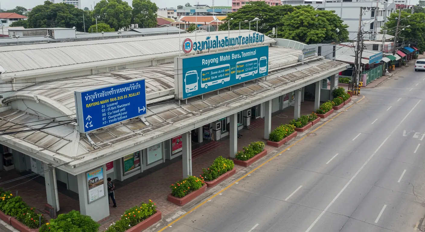 rayong Main bus Station - Destination point for ban-phe to rayong route