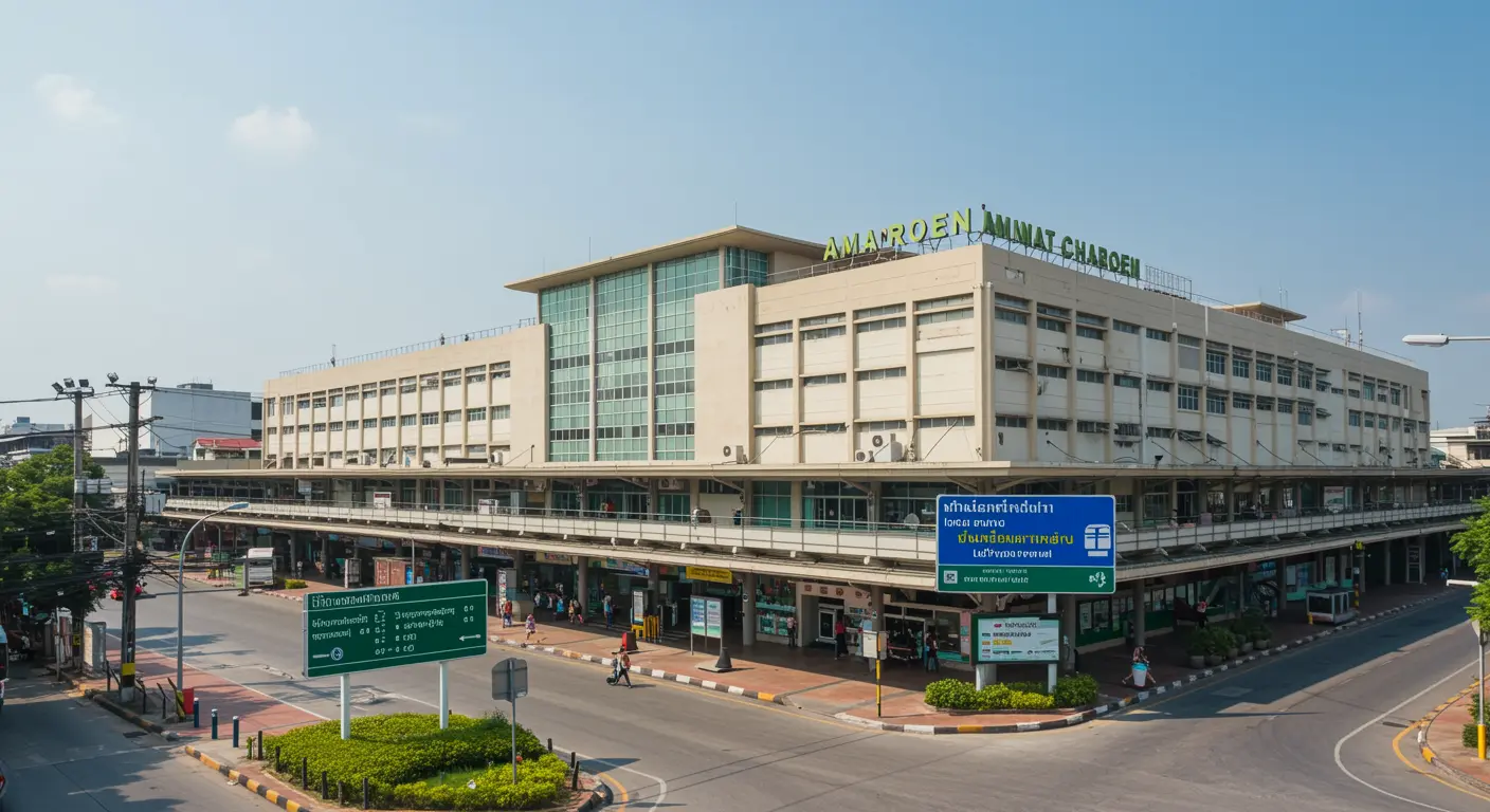 amnat-charoen Main bus Station - Destination point for bangkok to amnat-charoen route