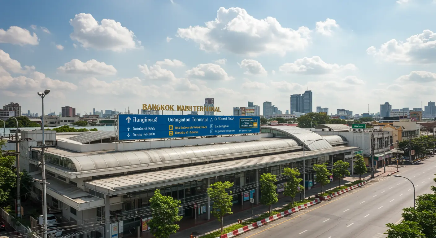 bangkok Main bus Station - Origin point for bangkok to amnat-charoen route