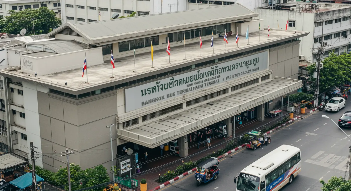 bangkok Main bus Station - Origin point for bangkok to ayutthaya route