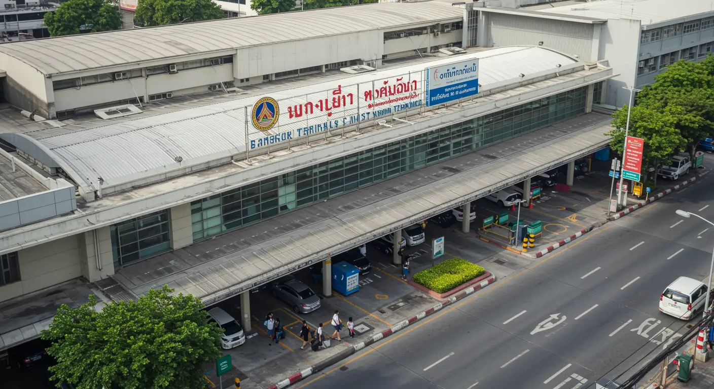 bangkok Main bus Station - Origin point for bangkok to bang-saen route