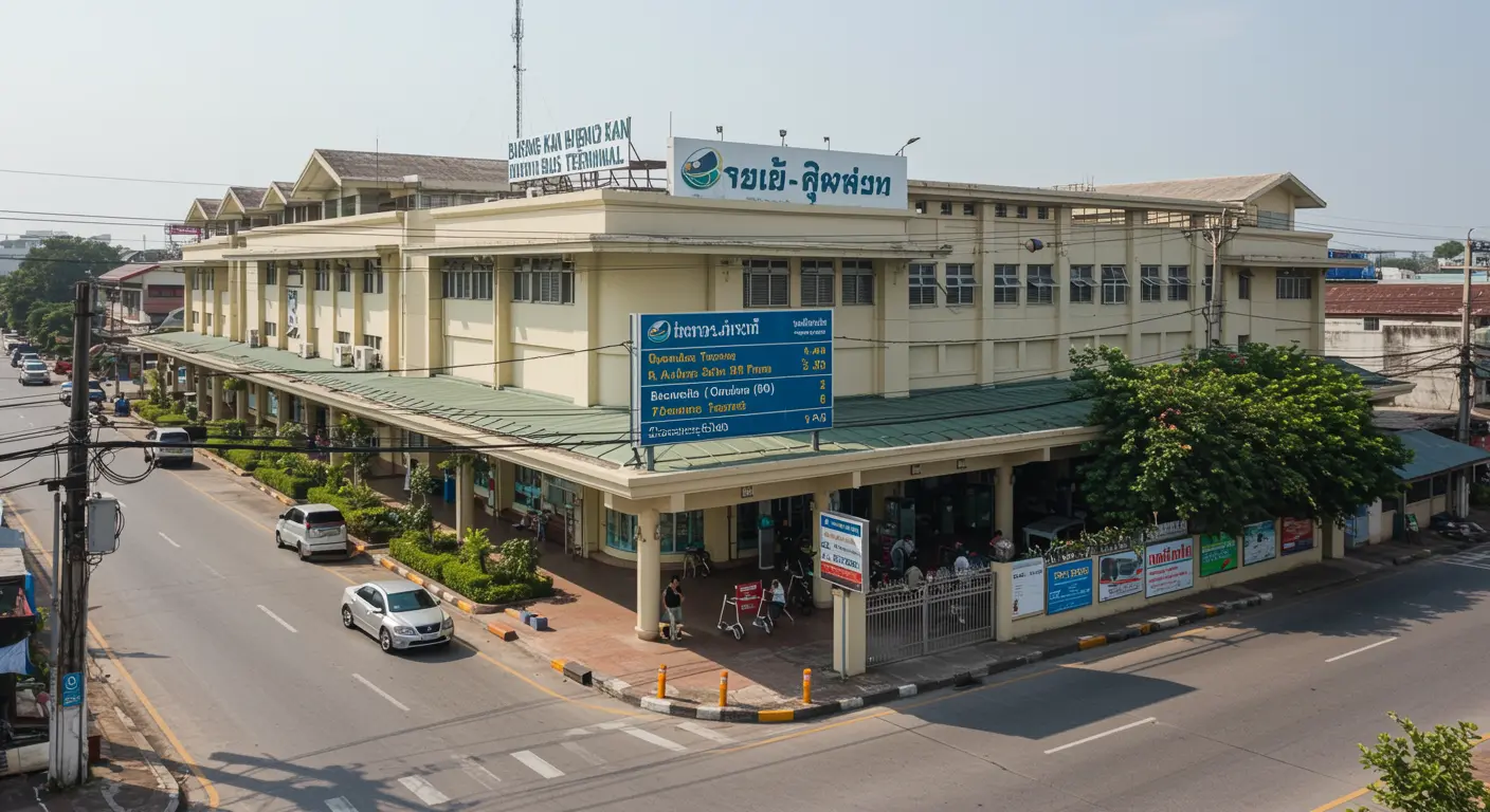 bueng-kan Main bus Station - Destination point for bangkok to bueng-kan route