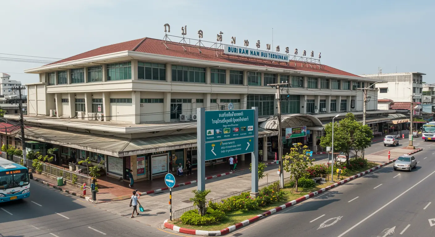buri-ram Main bus Station - Destination point for bangkok to buri-ram route
