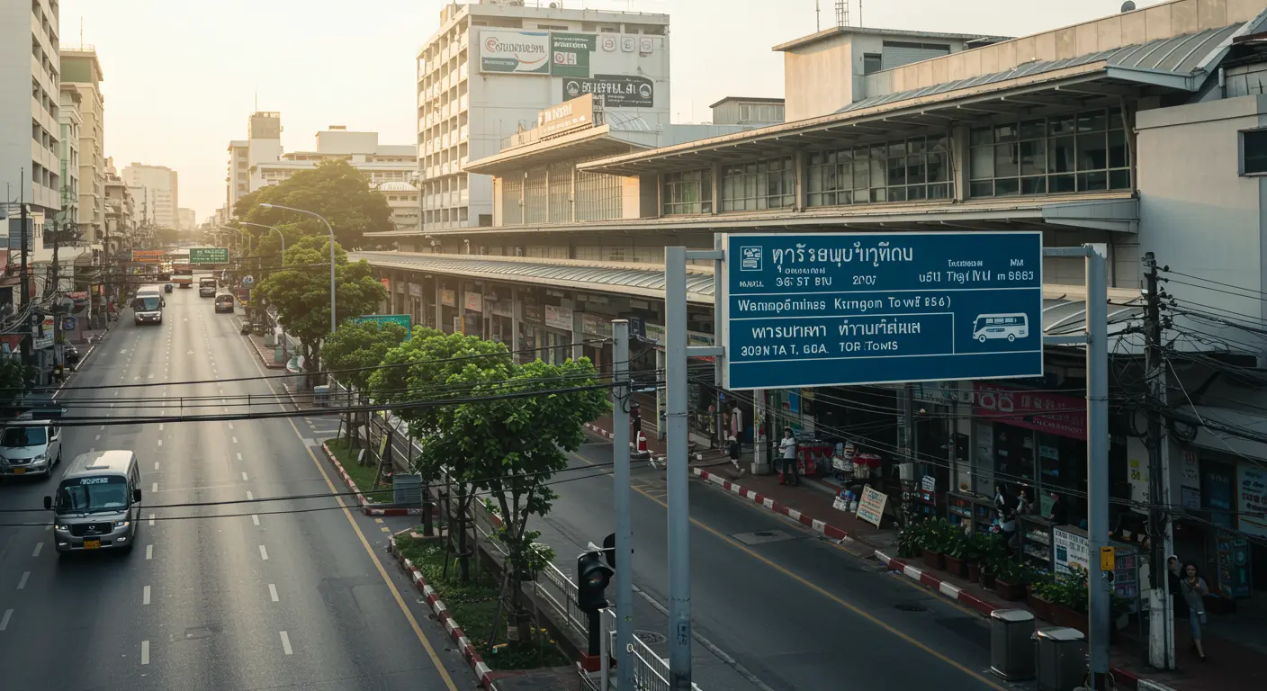 bangkok Main bus Station - Origin point for bangkok to buri-ram route