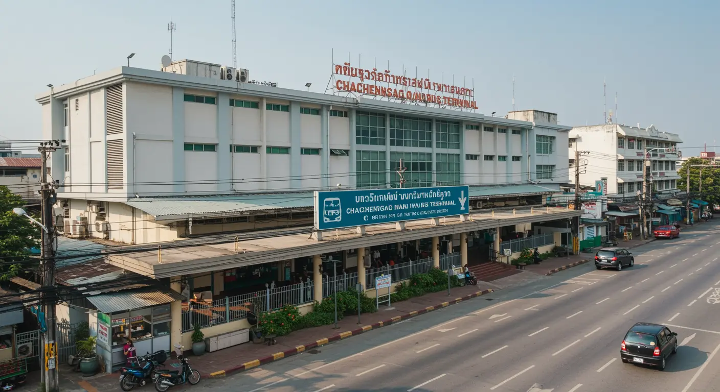 chachoengsao Main bus Station - Destination point for bangkok to chachoengsao route
