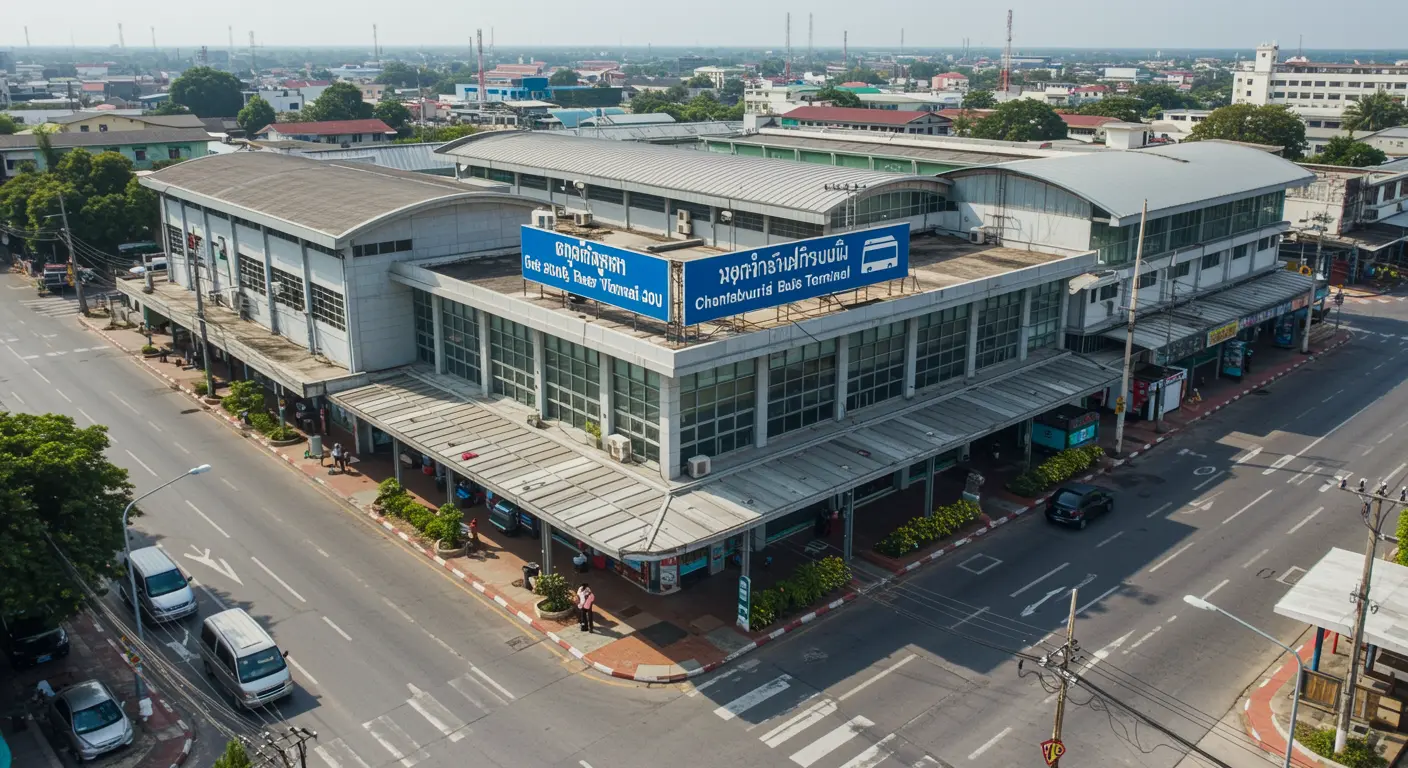 chanthaburi Main bus Station - Destination point for bangkok to chanthaburi route