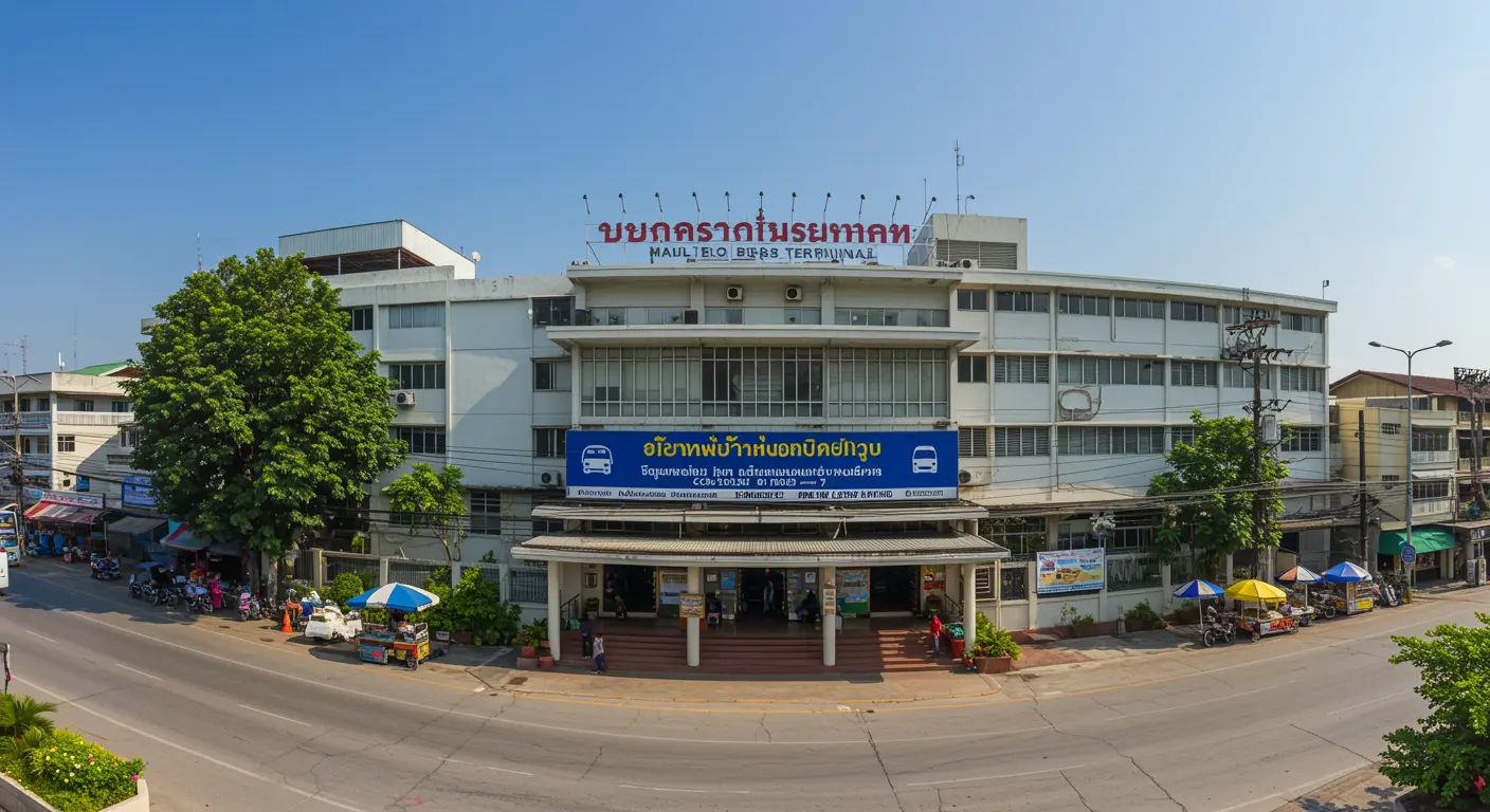 chiang-khong Main bus Station - Destination point for bangkok to chiang-khong route