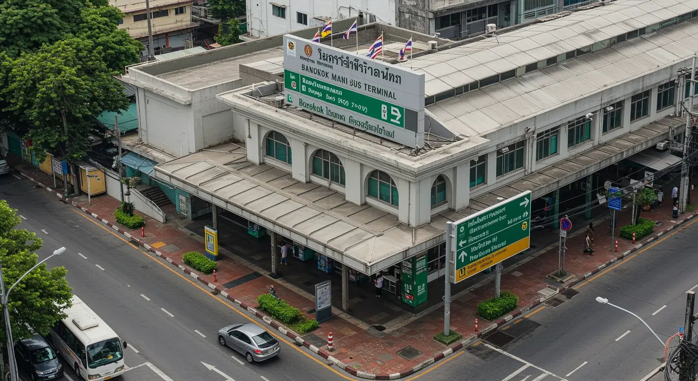 bangkok Main bus Station - Origin point for bangkok to chiang-khong route