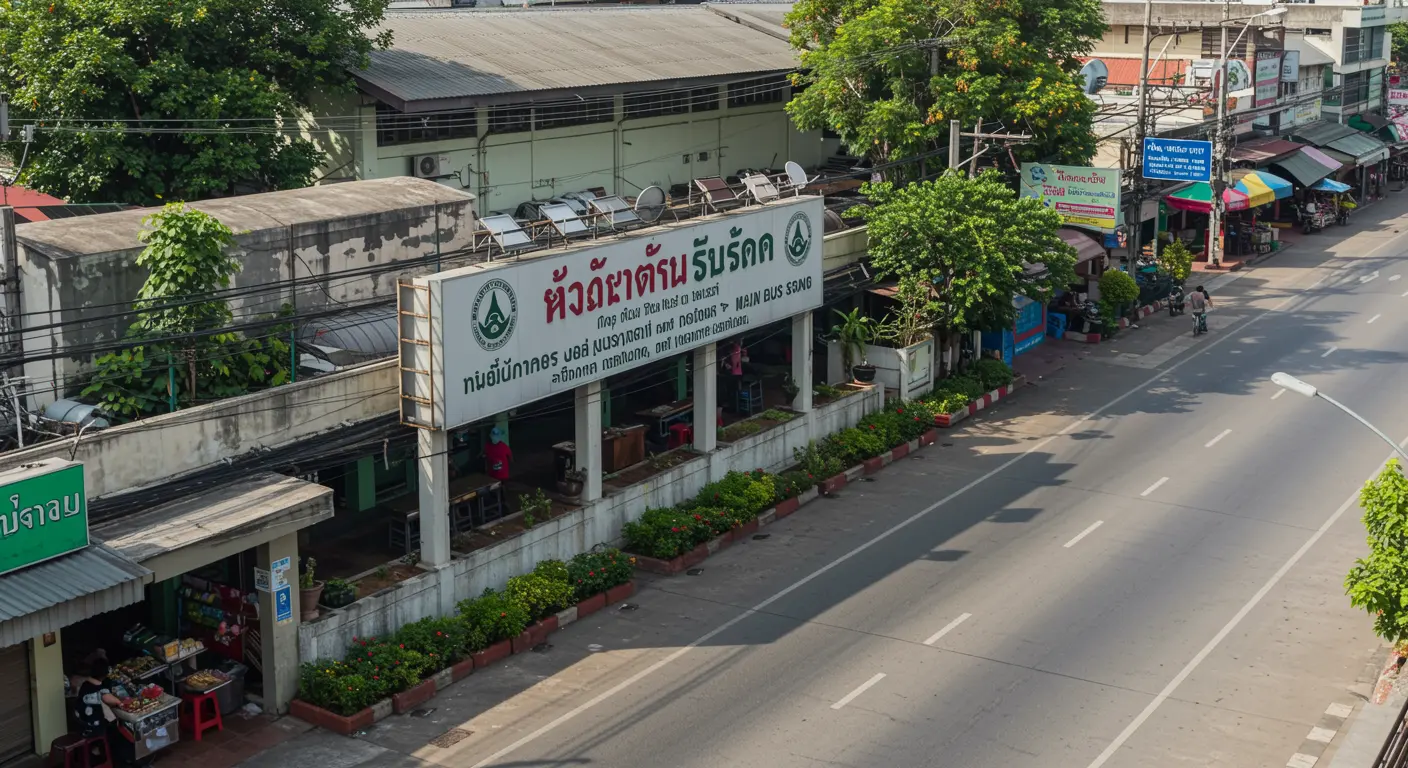 chiang-mai Main bus Station - Destination point for bangkok to chiang-mai route